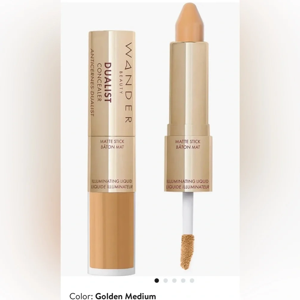 Wander Beauty Dualist Matte & Illuminating Concealer - NIB, GOLDEN MEDIUM